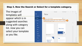 Step 3. Now the Search or Select for a template category.
The images of
templates will
appear which is in
suggested searches
along with category
list. now you can
select your template
as you like.
 