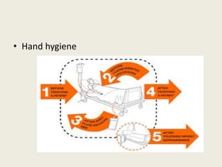 • Hand hygiene
 