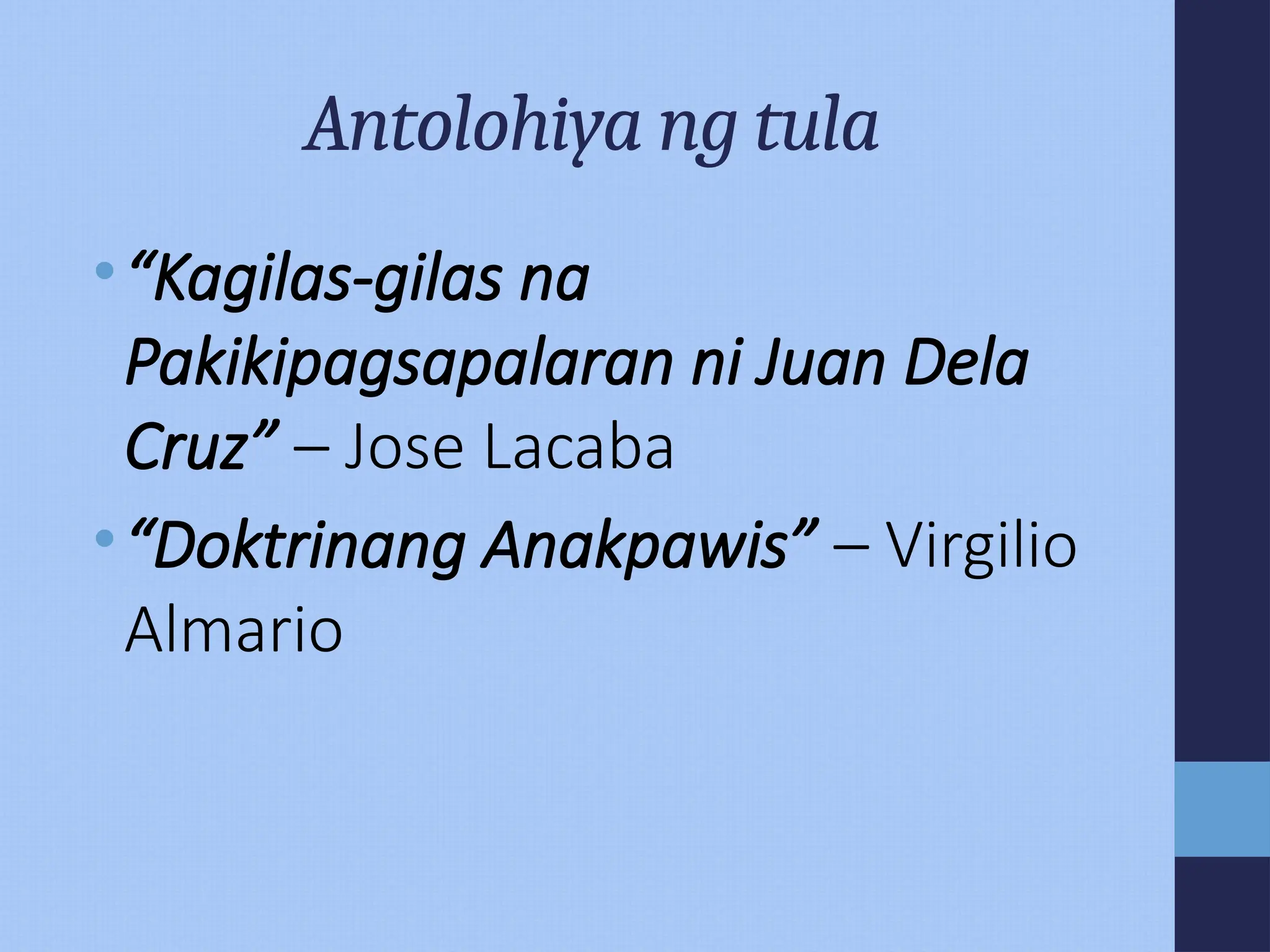 kasaysayan ng panulaang pilipino sa .pptx