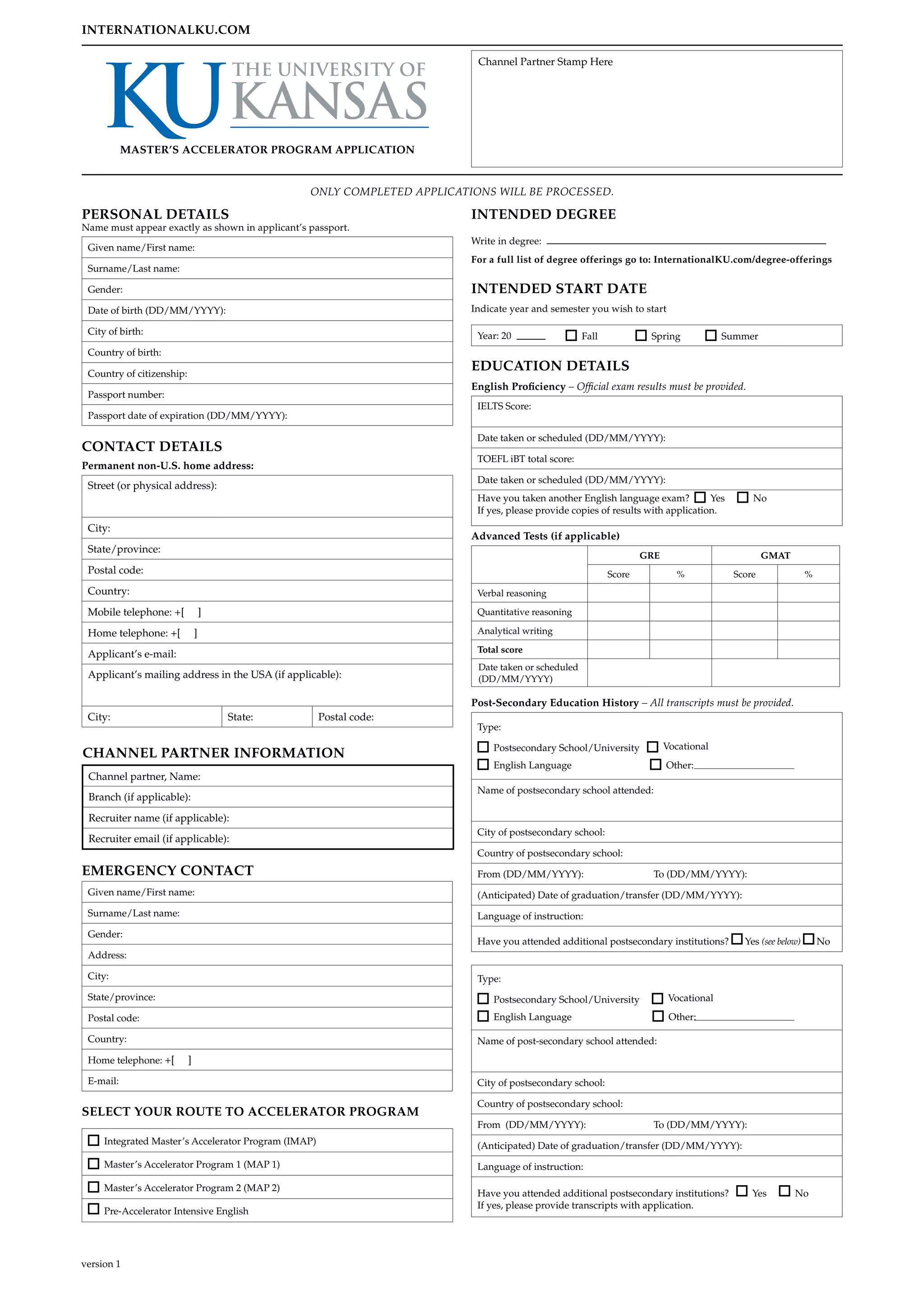 The university of kansas map 16-17_application_english_lr | PDF