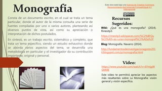 La monografía | PPT | Descarga Gratuita