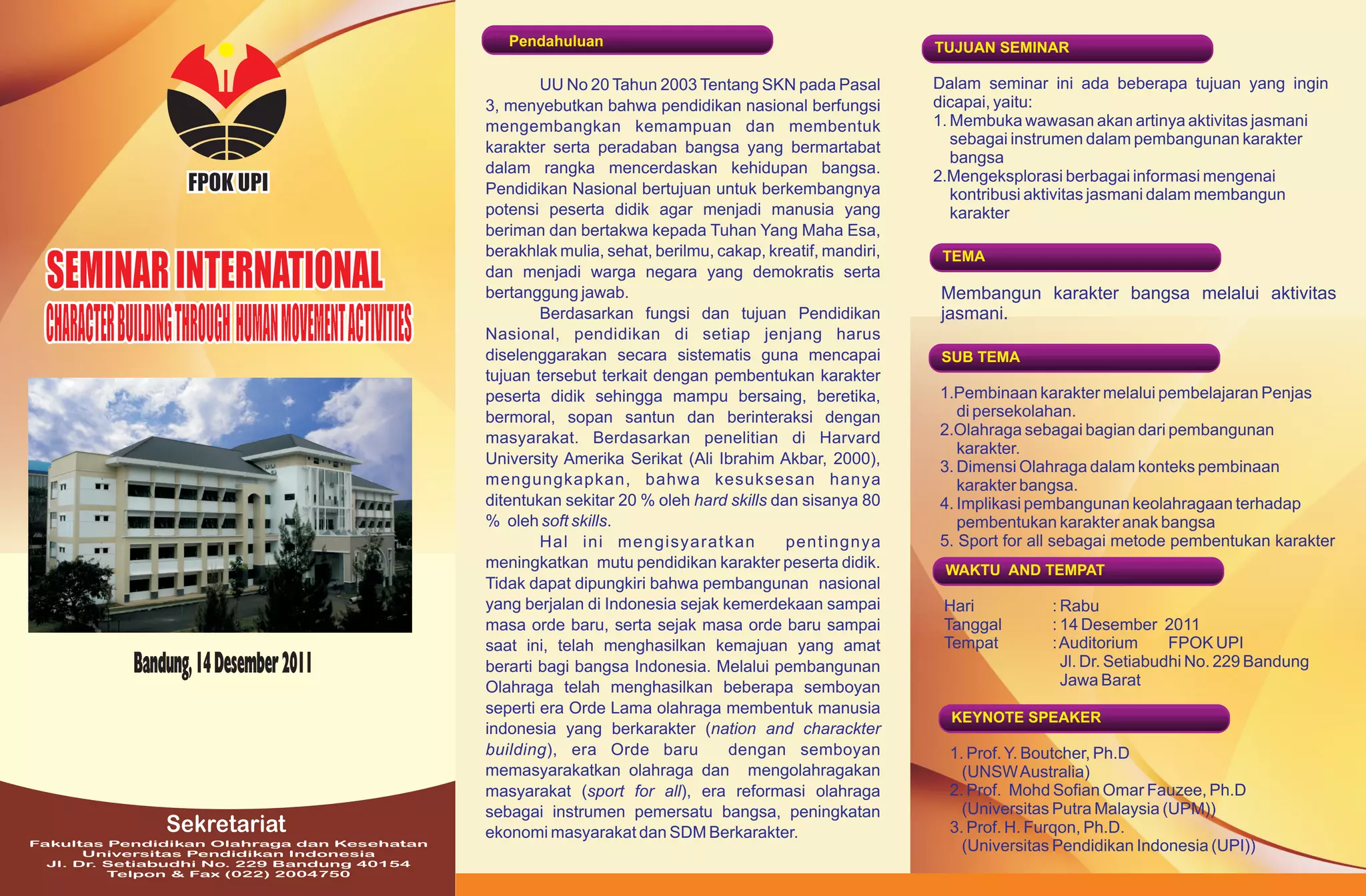 Leaflet seminar internasional fpok upi | PPT | Free Download