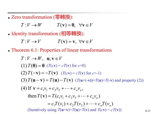 Linear transformations and matrices | PPT