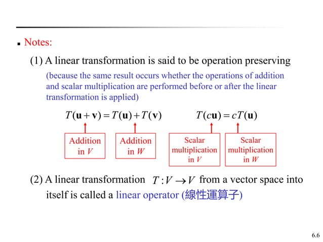 Linear transformations and matrices | PPT