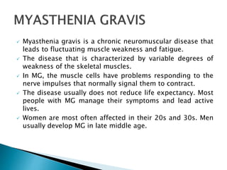 A Review on Myasthenia Gravis | PPT