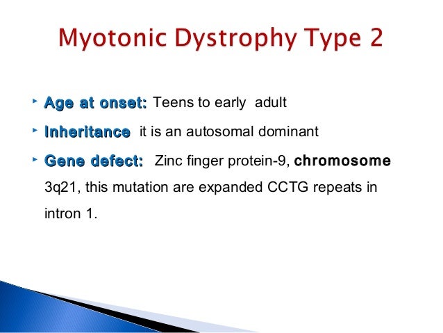 Myotonic muscle disorders