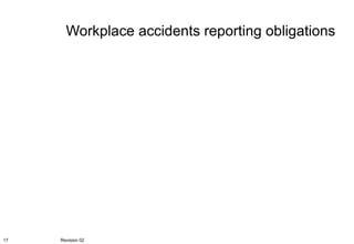 Workplace accidents reporting obligations Revision 02 