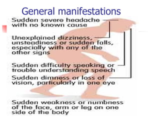 General manifestations 