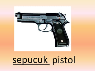 sepucuk pistol
_______
 