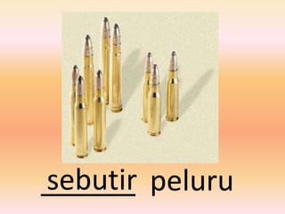 sebutir
______ peluru
 