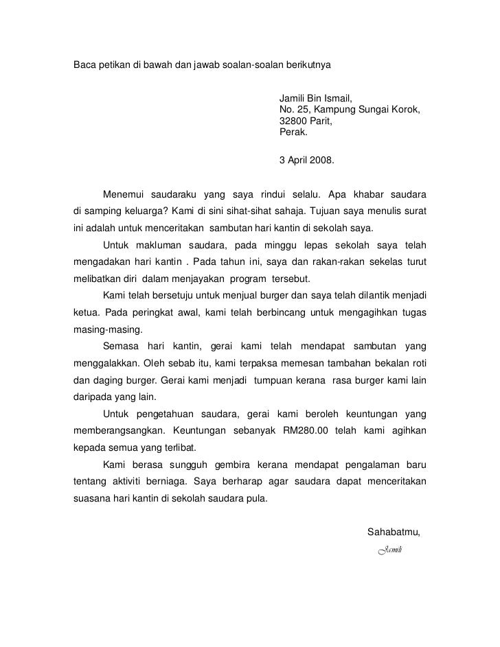 Contoh Surat Kiriman Rasmi Pemilikan Tanah