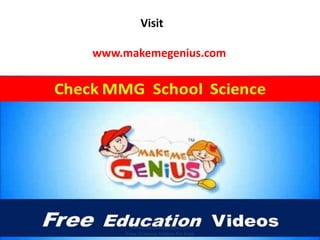 Visit

www.makemegenius.com




     www.makemegenius.com
    Free Science Videos for Kids
 