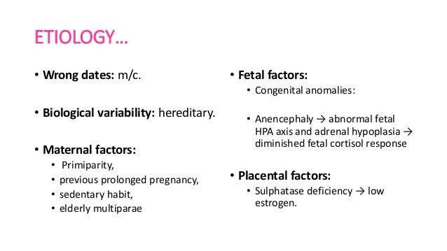 Postterm pregnancy