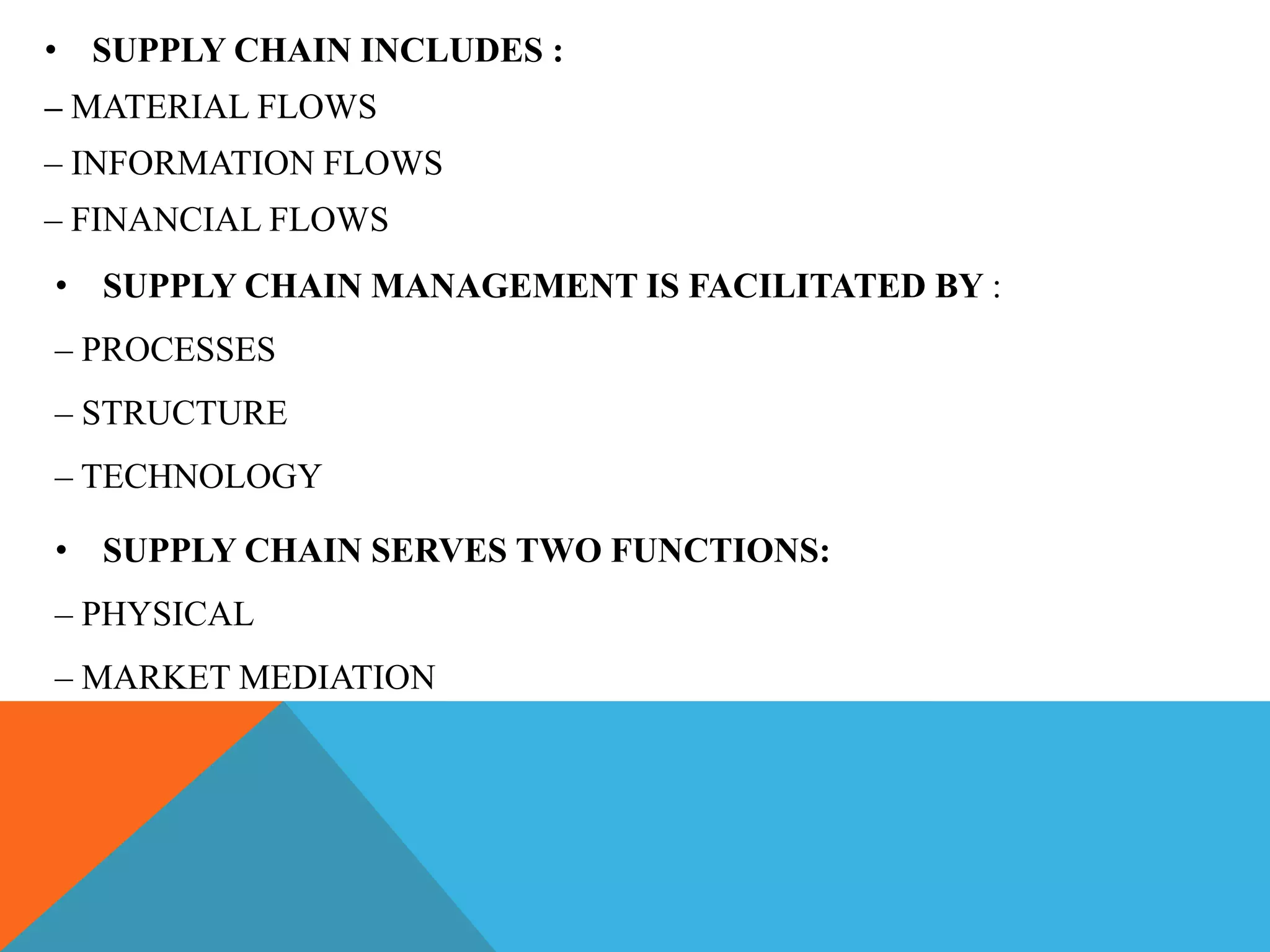 supply chain management | PPT