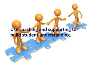 Use coaching and supporting to
build student understanding.

 