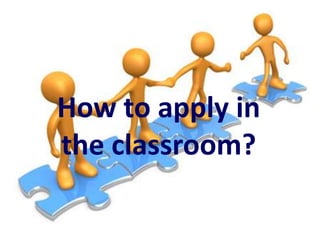 How to apply in
the classroom?

 