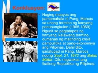 Mga Programa At Batas Na Ipinatupad Ni Ferdinand Marcos - salarin batas