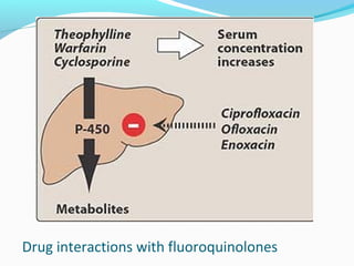 Drug interactions with fluoroquinolones
 