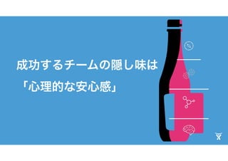 成功するチームの隠し味は
「心理的な安心感」
 