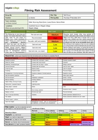 Risk assessment | PDF