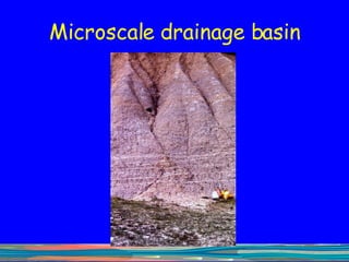 Microscale drainage basin 