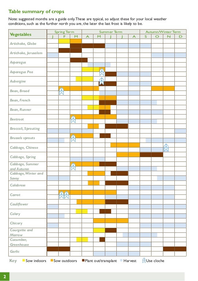 Creating a Term Time Harvest Plan ~ Teacher Guide, Organic Gardening