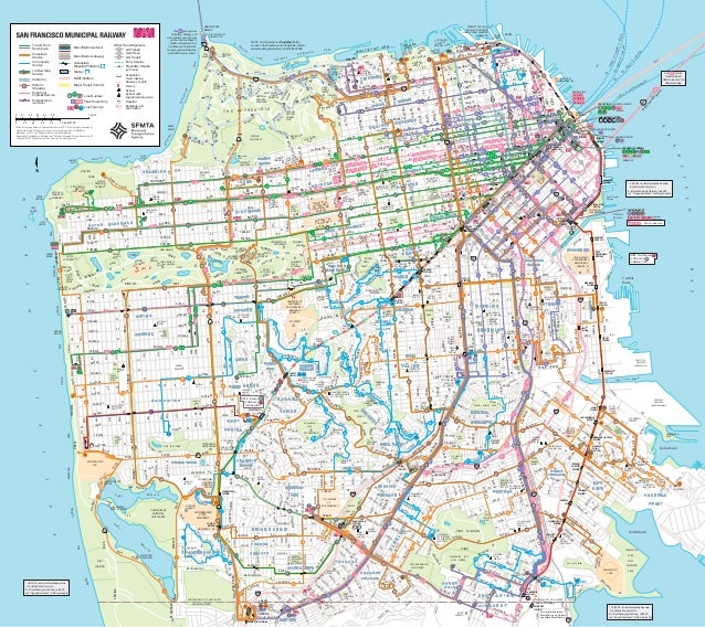 muni map san francisco Sfo Muni Map muni map san francisco