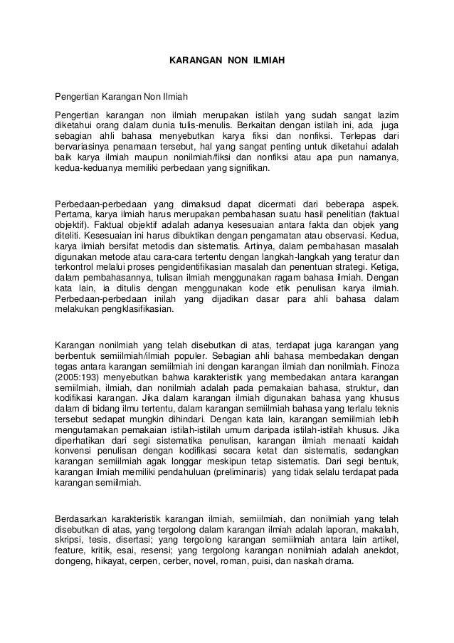 Tulisan 3 Karangan Ilmiah