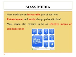 Types of massmedia | PPT image.