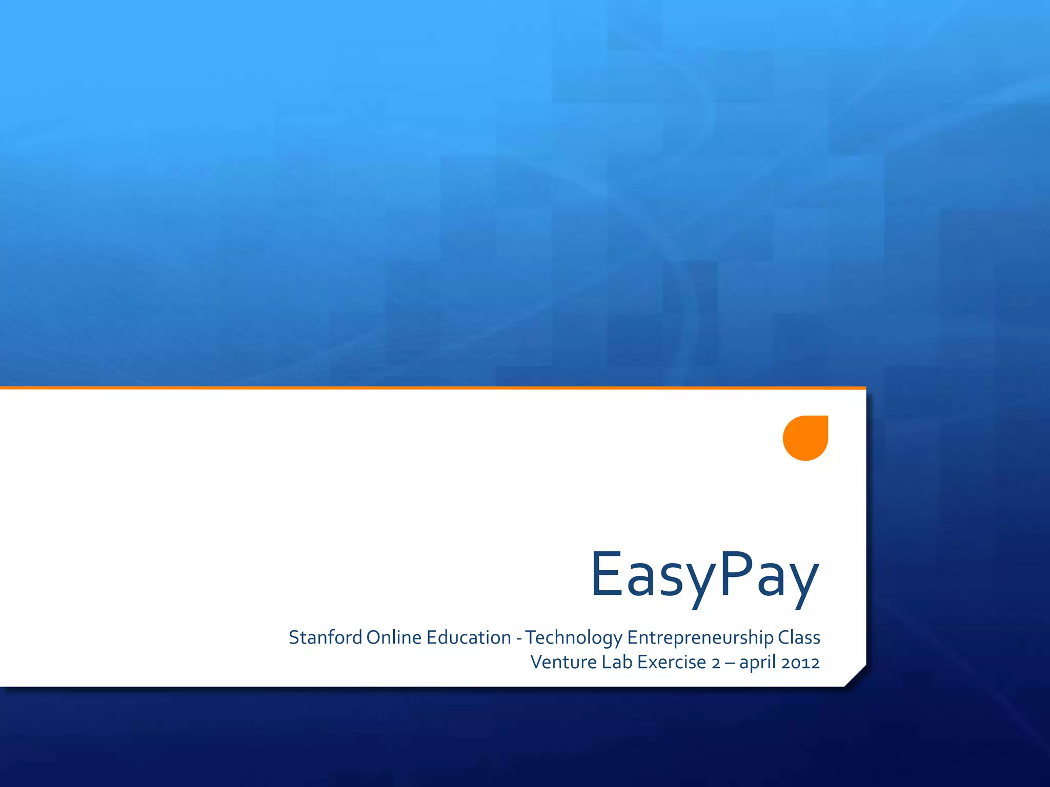 Venture lab2 easy pay | PPT