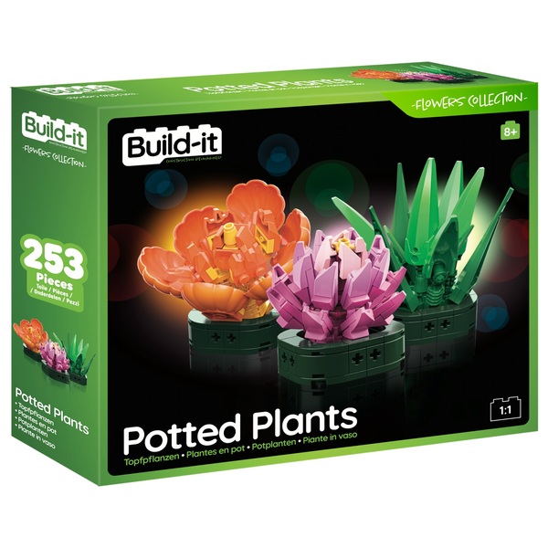 Build-It Potted Plants Set | Smyths Toys UK