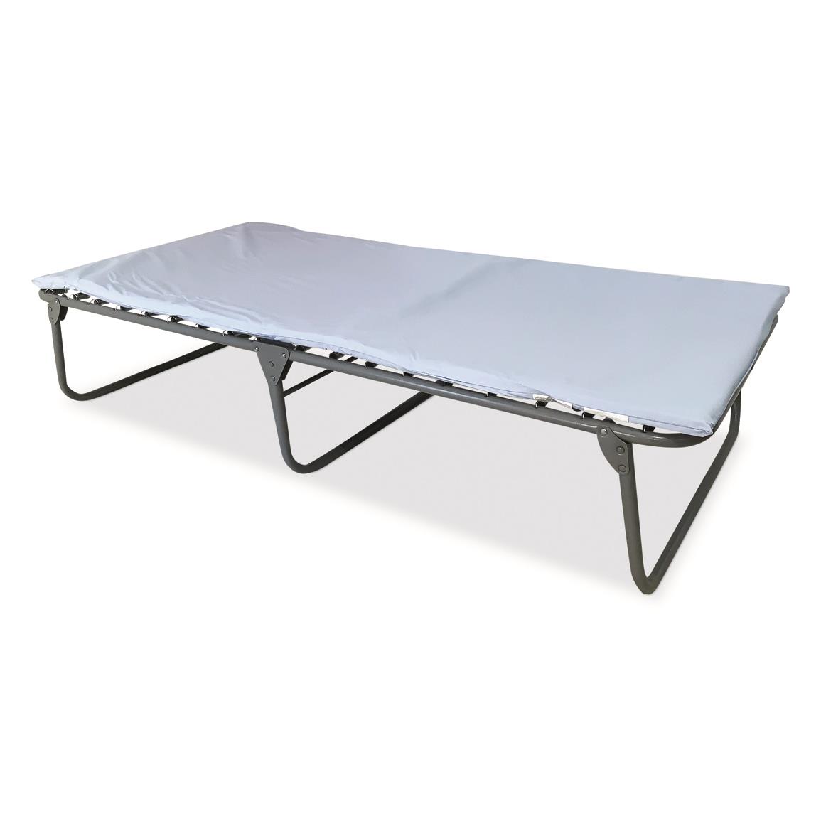 Blantex XB-6 Extra Wide Foldable Economy Steel Cot with Mattress ...