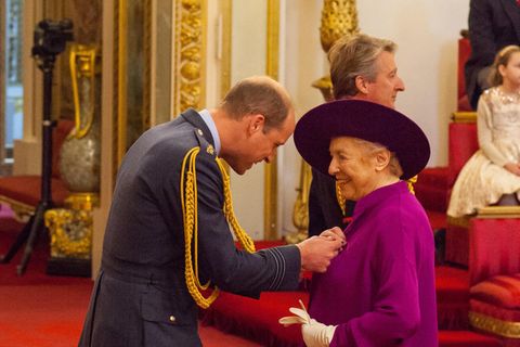 Prinz William und Dame Stephanie Shirley