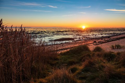 Sonnenaufgang auf Amrum im Herbst