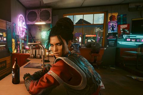 Panam aus dem Spiel Cyberpunk 2077. Viele Gamer würden sich liebend gern zu ihr setzen, um mit ihr über Gott und die Welt zu klönen. Derzeit können die digitalen Charakter nur vorgefertigte Konversationen führen. Mit Nvidia ACE könnten sie eines Tages auf alle Fragen passend antworten und Gegenfragen stellen.