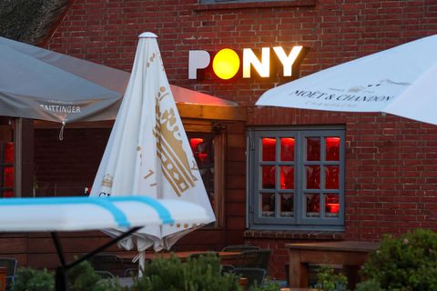 Die Terrasse der Pony-Bar in Kampen auf Sylt