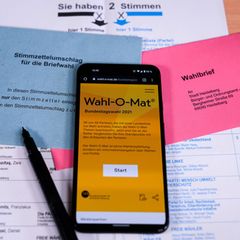 Wahl-O-Mat auf dem Smartphone