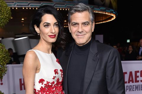 Das US-Traumpaar Amal und George Clooney bei einer Filmpremiere in Los Angeles