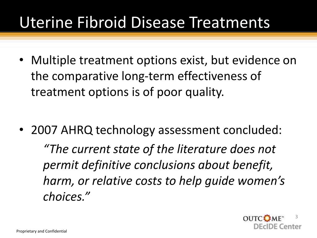 PPT - Research on the Comparative Management of Uterine Fibroid Disease ...