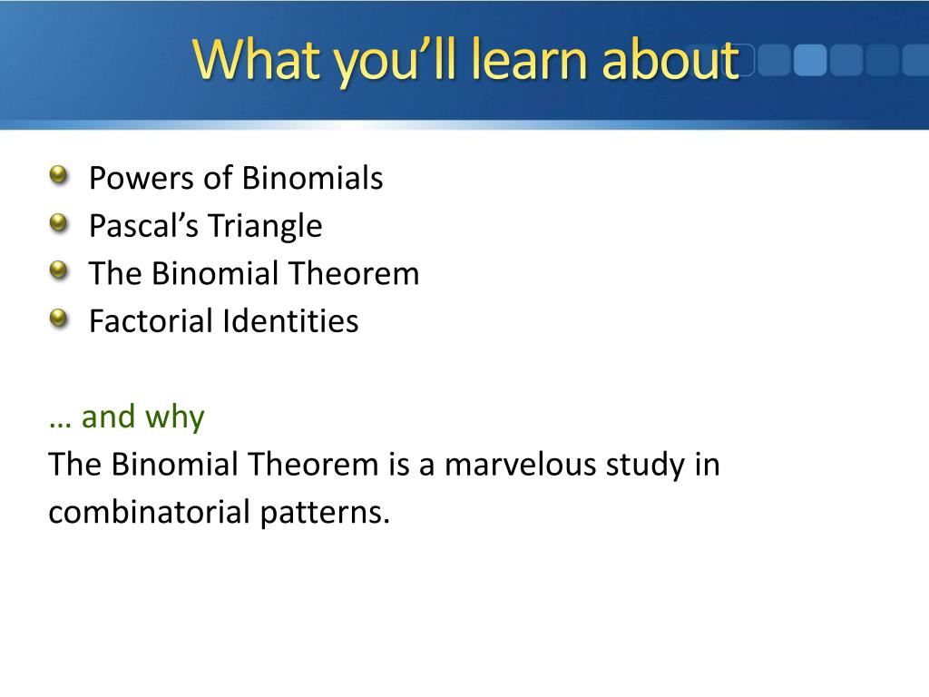 PPT - The Binomial Theorem PowerPoint Presentation, free download - ID ...