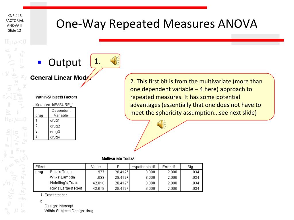 PPT - Repeated Measures ANOVA PowerPoint Presentation, free download ...