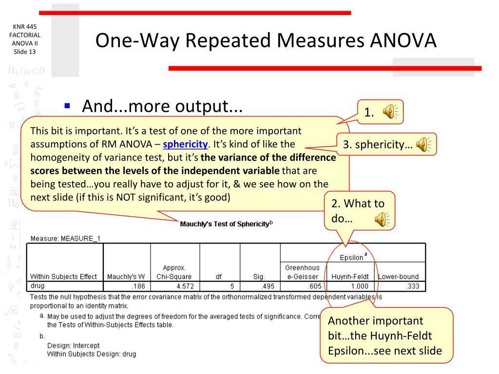 PPT - Repeated Measures ANOVA PowerPoint Presentation, free download ...