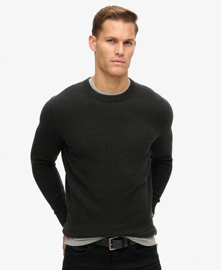 Textured Crew Knitted Jumper