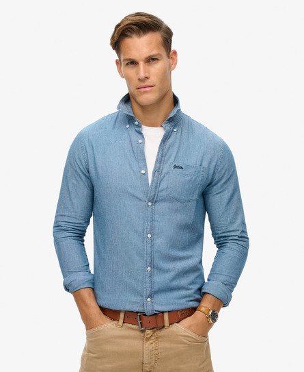 Chemise Oxford à manches longues en coton