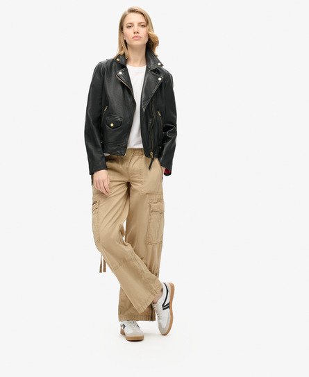 Vintage Low Rise Elastic Cargo Pants