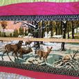 Vintage * SWAN VELVETEEN TAPESTRY * China National Native * Winter Scene thumbnail image