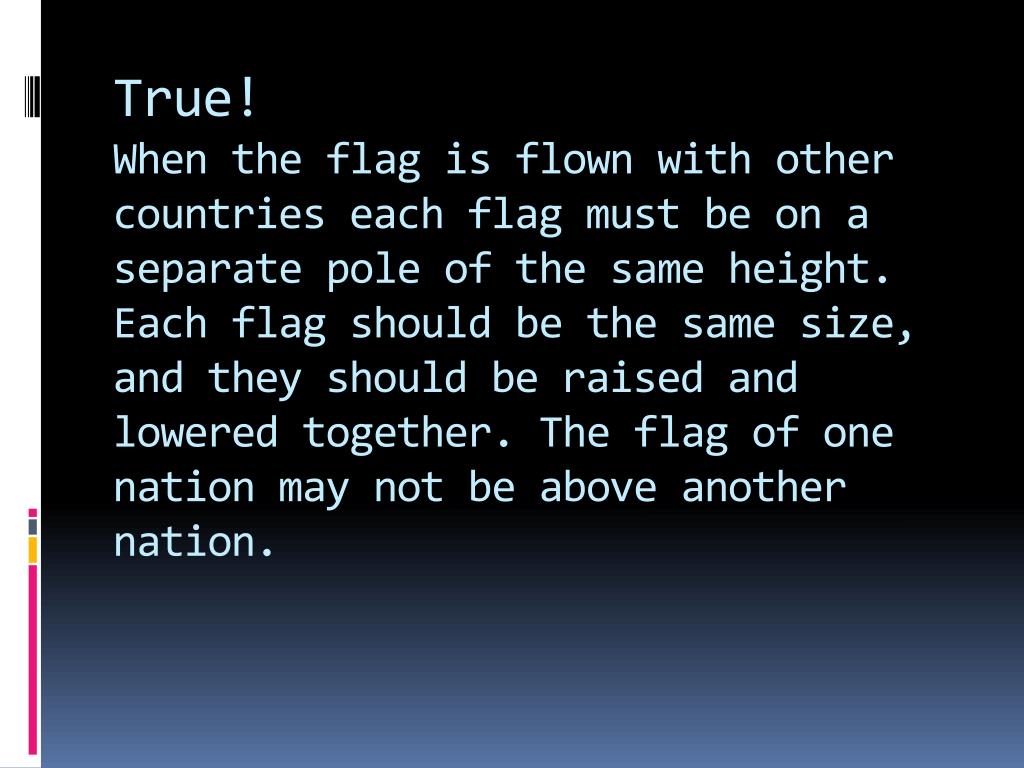 PPT - United States Flag Etiquette PowerPoint Presentation, free ...