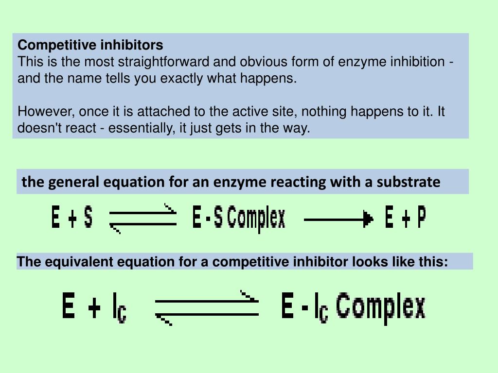 PPT - ENZYME INHIBITION PowerPoint Presentation, free download - ID:4558148