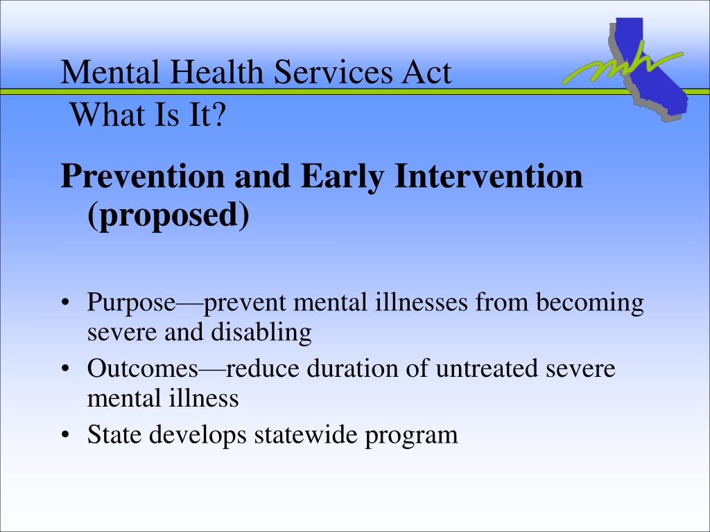 PPT - Mental Health Services Act Overview PowerPoint Presentation, free ...