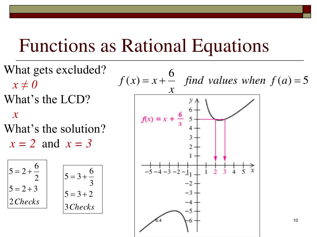 PPT - Section 6.4 Rational Equations PowerPoint Presentation, free ...